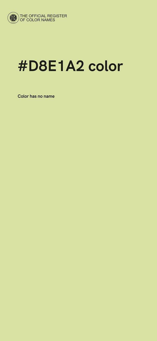 #D8E1A2 color image