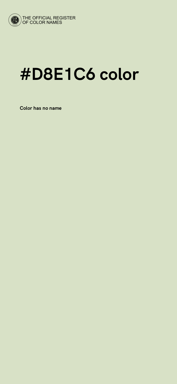 #D8E1C6 color image