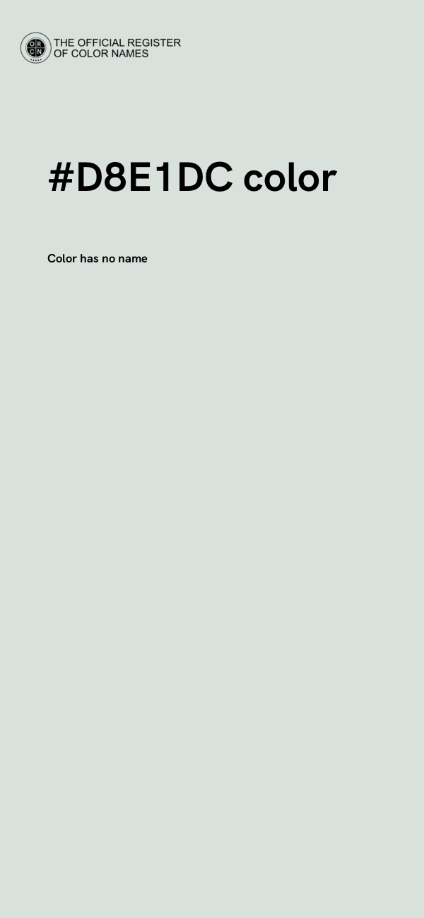 #D8E1DC color image