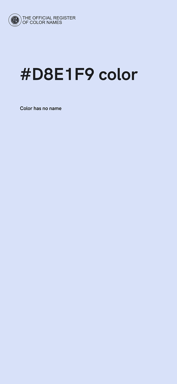#D8E1F9 color image