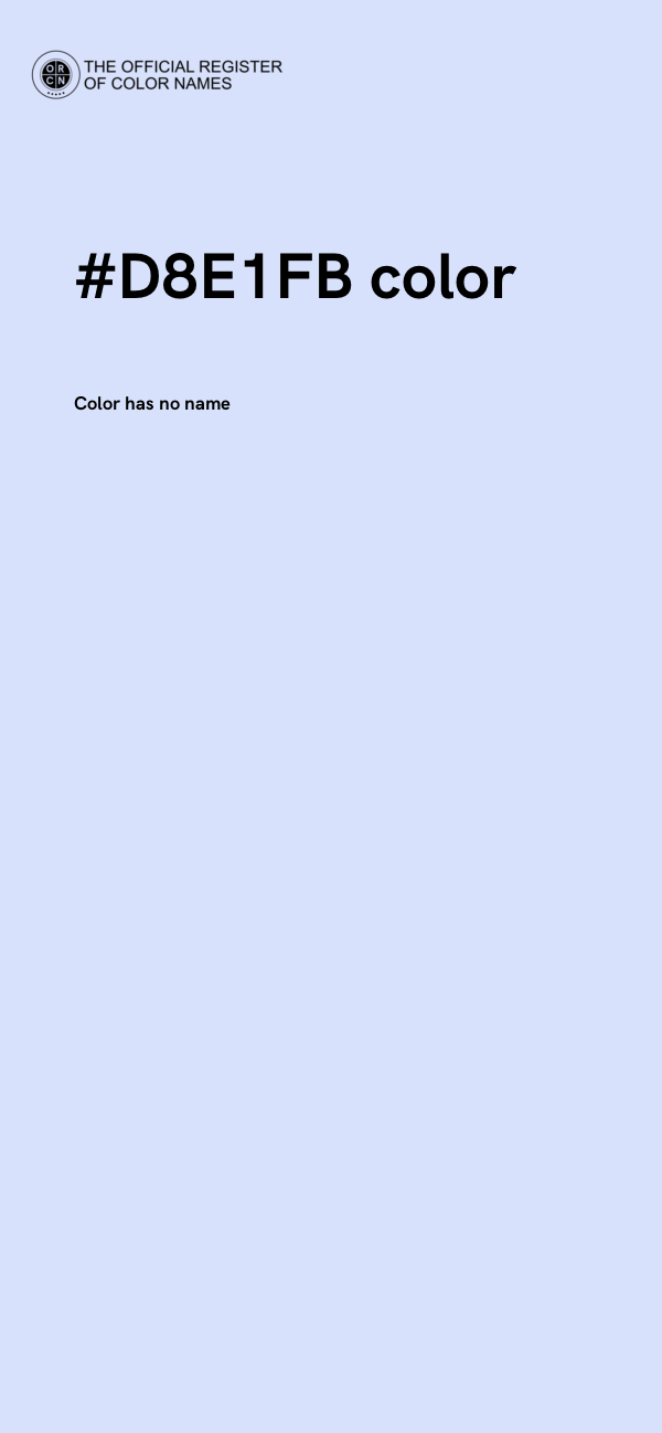 #D8E1FB color image