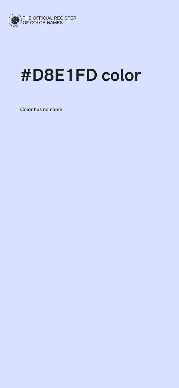 #D8E1FD color image