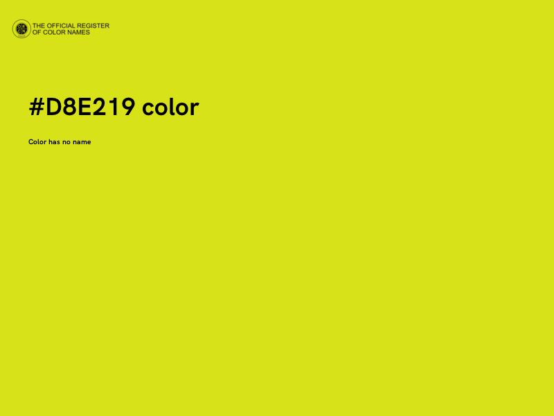 #D8E219 color image