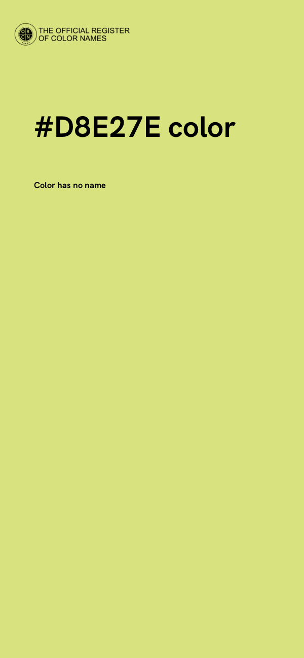 #D8E27E color image