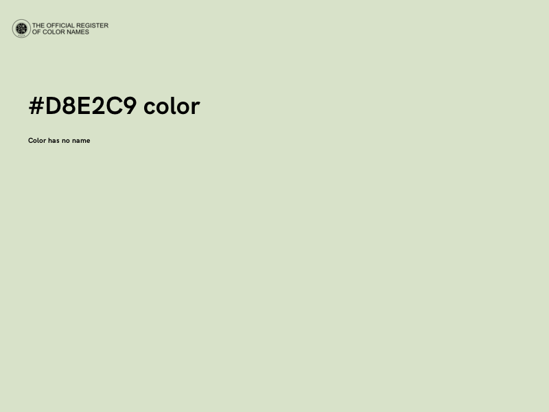 #D8E2C9 color image