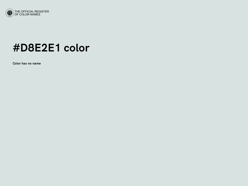 #D8E2E1 color image