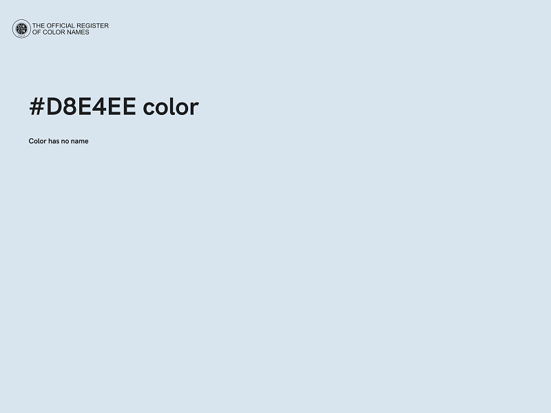 #D8E4EE color image