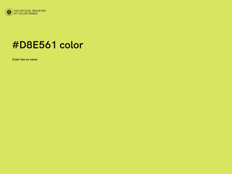 #D8E561 color image