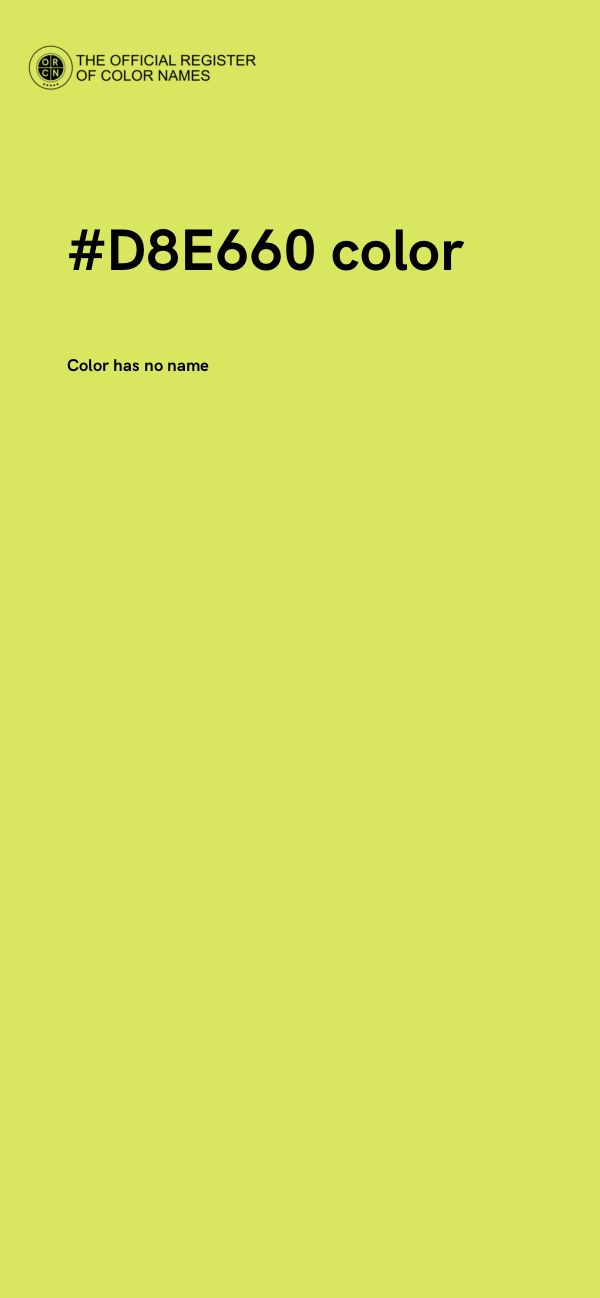 #D8E660 color image