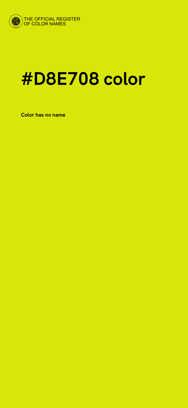 #D8E708 color image