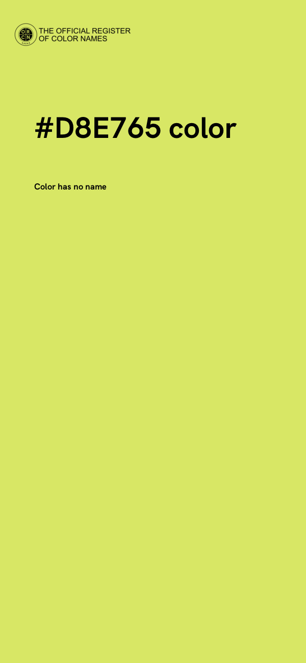 #D8E765 color image