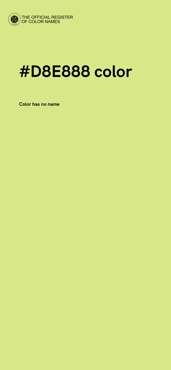 #D8E888 color image