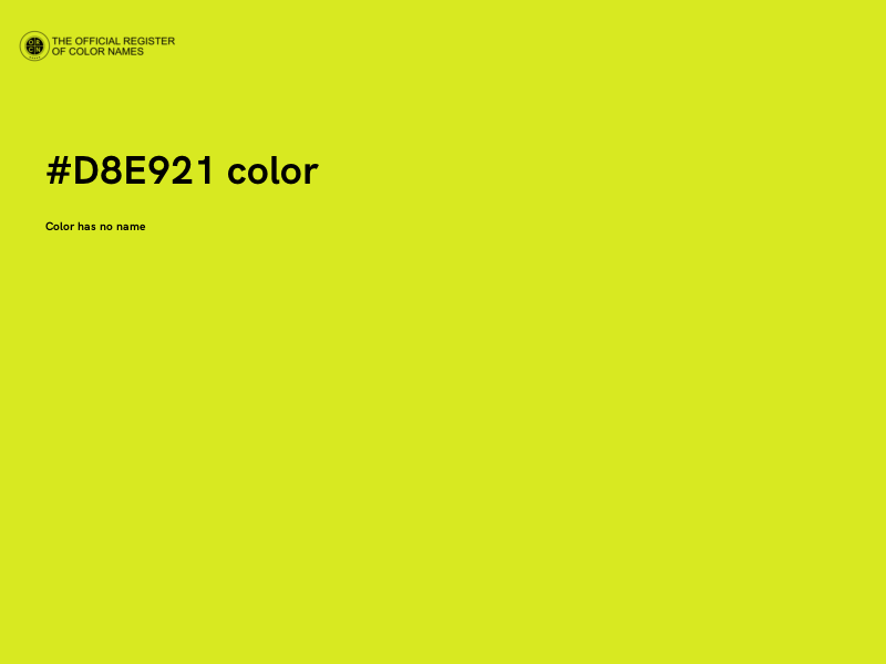 #D8E921 color image