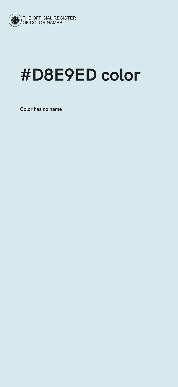 #D8E9ED color image