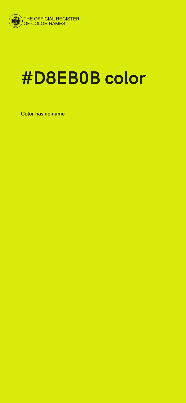 #D8EB0B color image