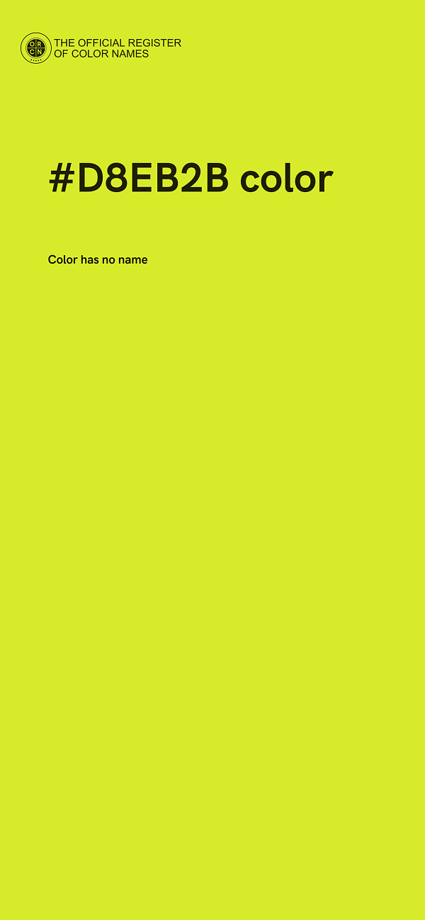 #D8EB2B color image