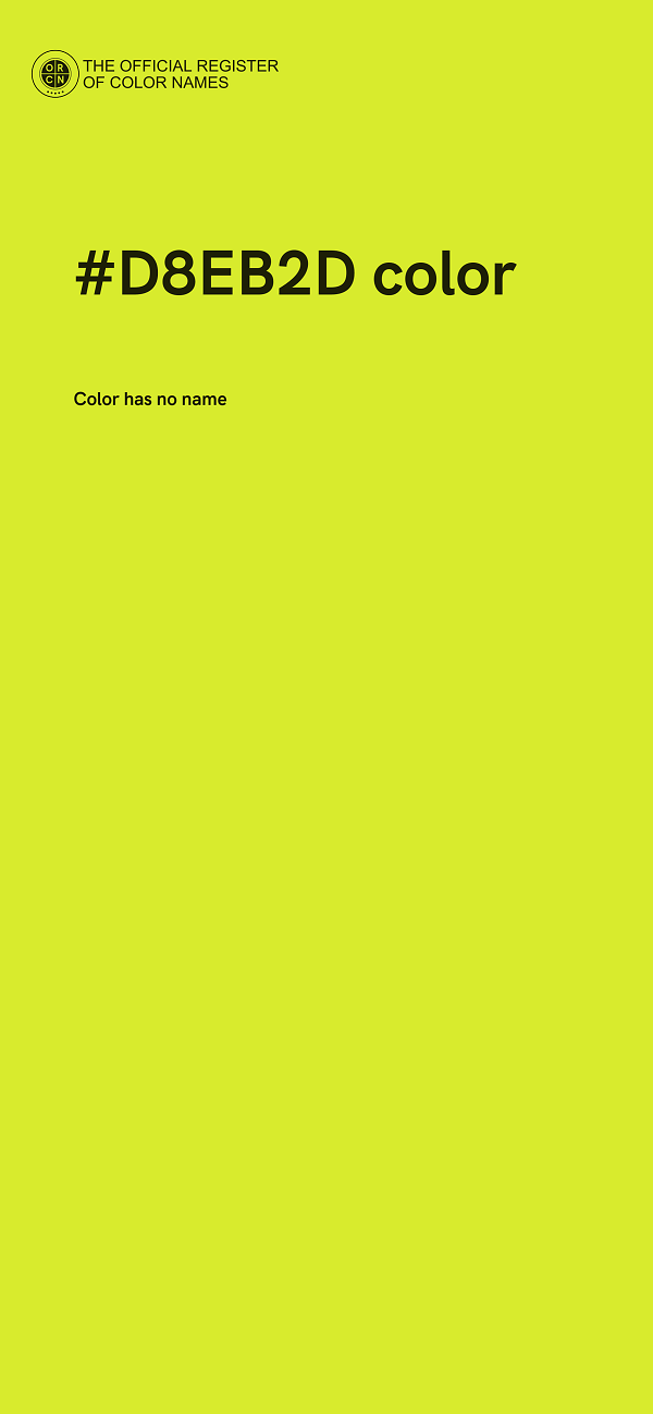 #D8EB2D color image