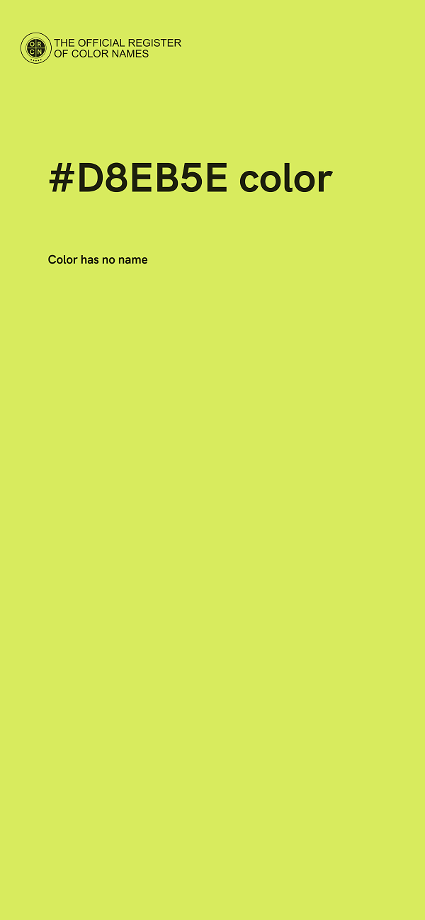 #D8EB5E color image
