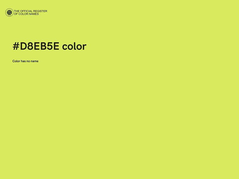 #D8EB5E color image