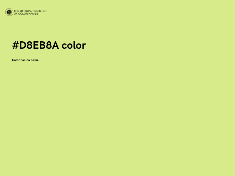 #D8EB8A color image