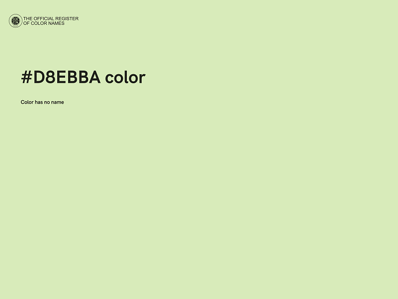 #D8EBBA color image