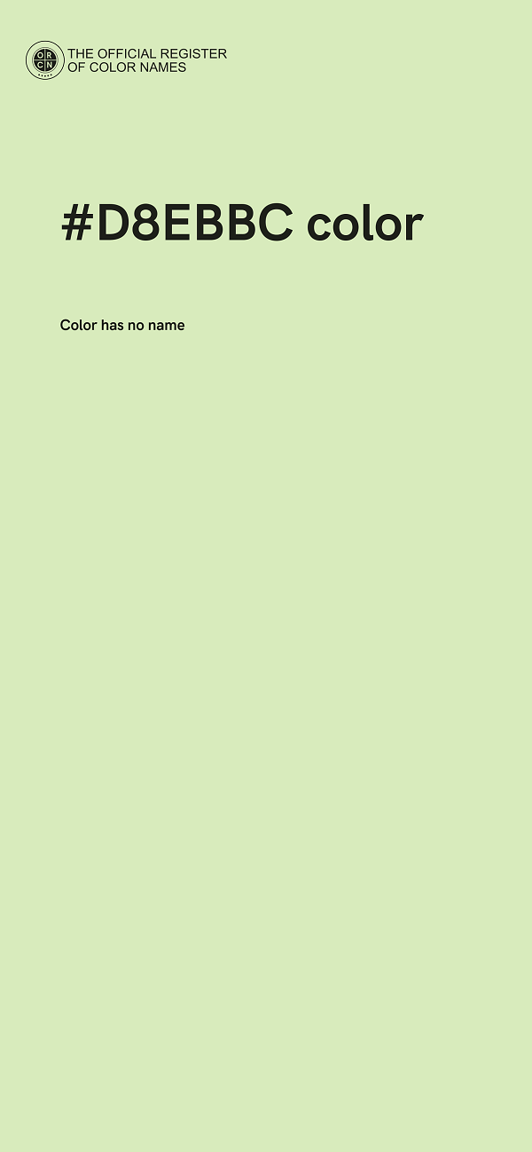 #D8EBBC color image