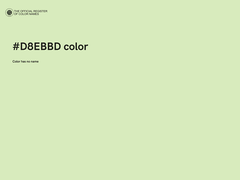 #D8EBBD color image