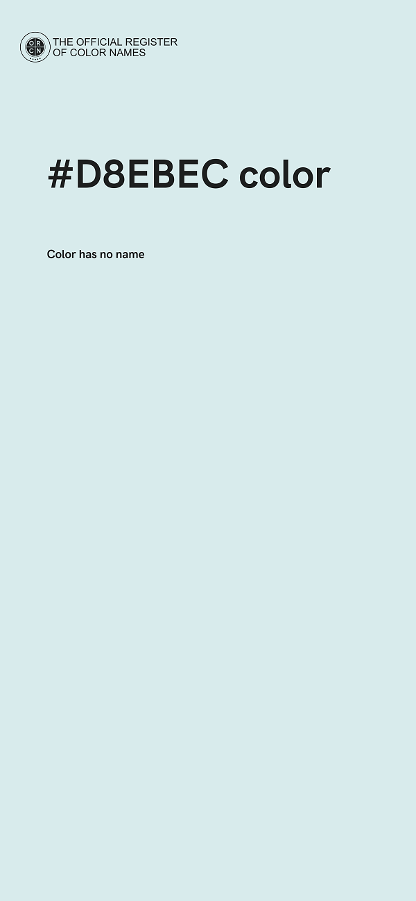 #D8EBEC color image
