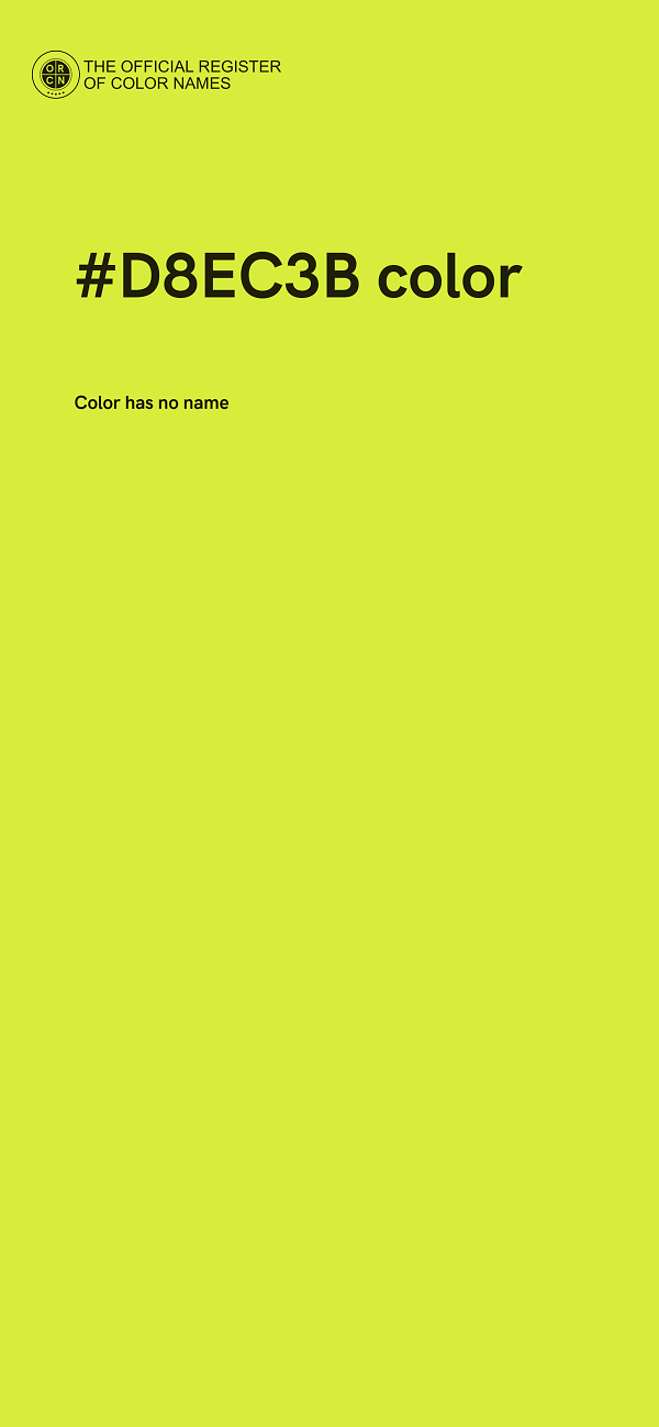 #D8EC3B color image