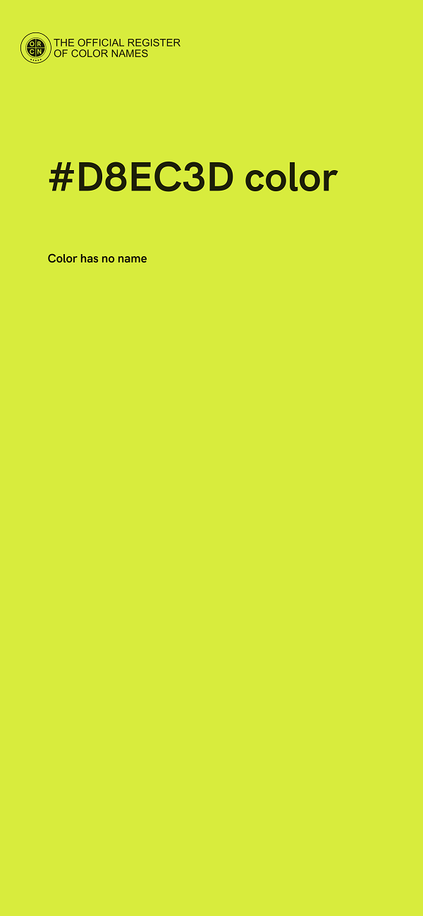 #D8EC3D color image