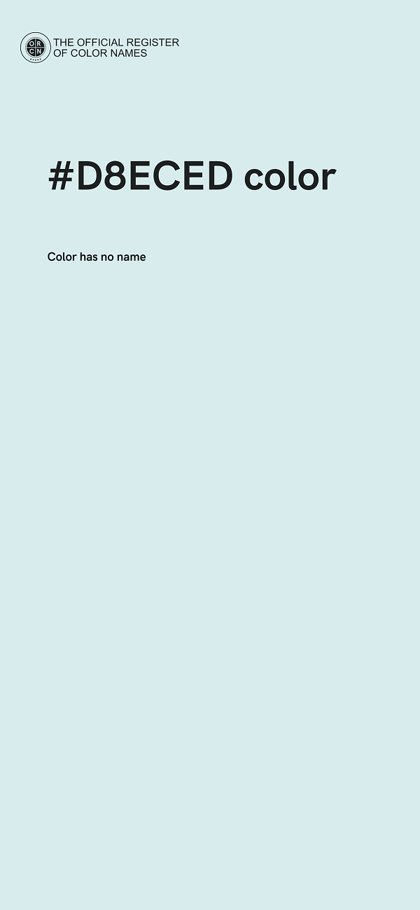 #D8ECED color image