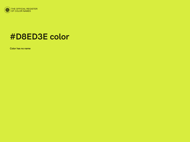 #D8ED3E color image