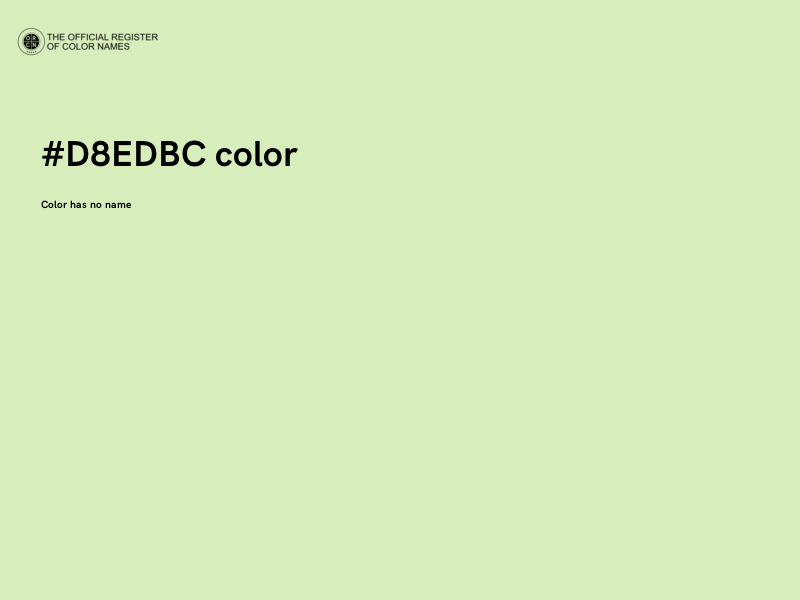 #D8EDBC color image