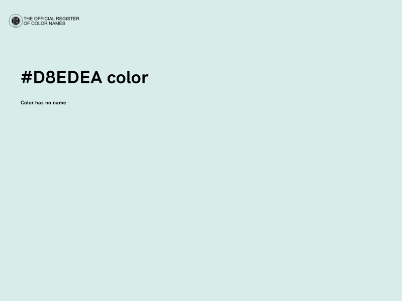 #D8EDEA color image