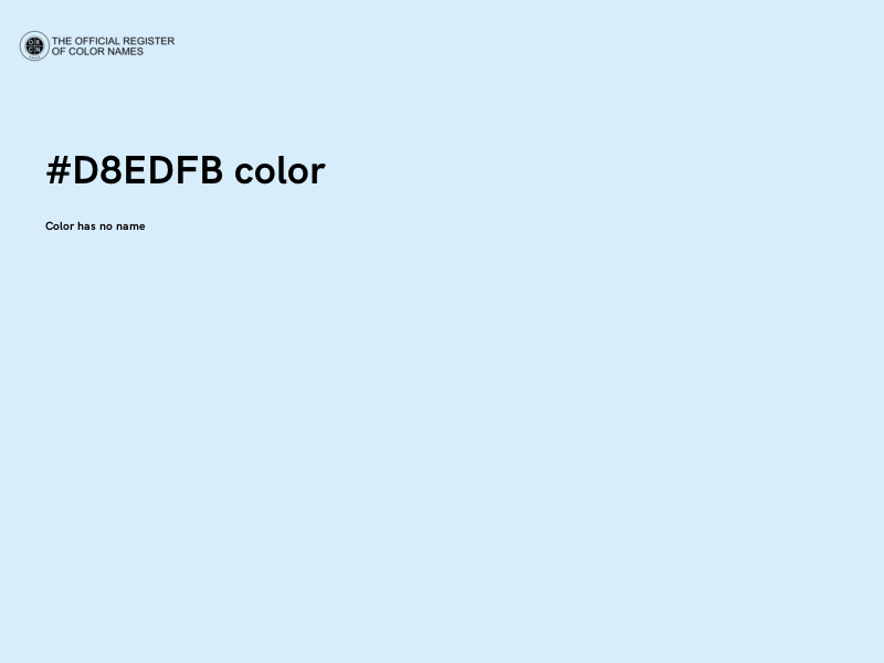 #D8EDFB color image