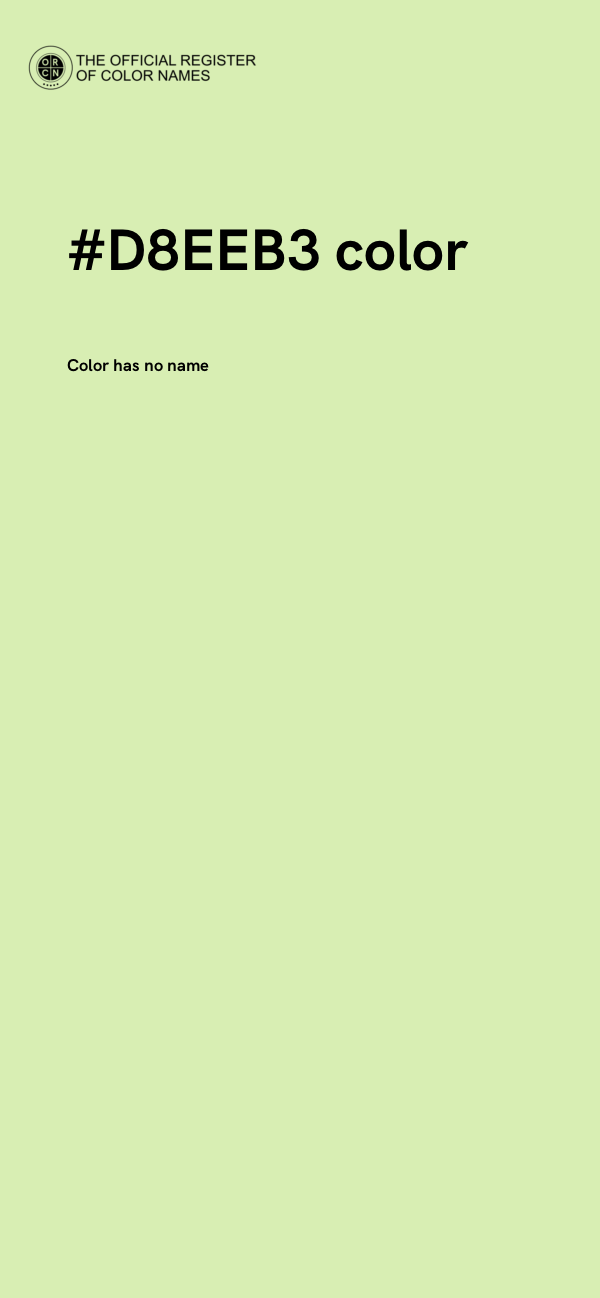 #D8EEB3 color image