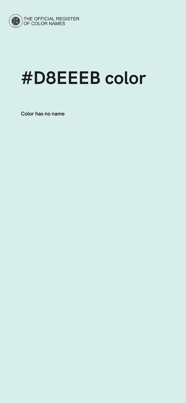 #D8EEEB color image