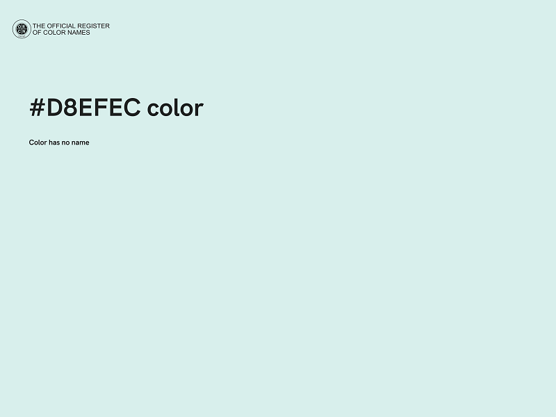 #D8EFEC color image