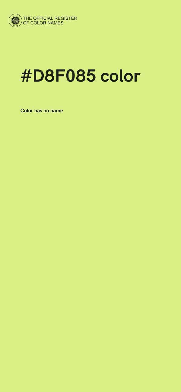 #D8F085 color image