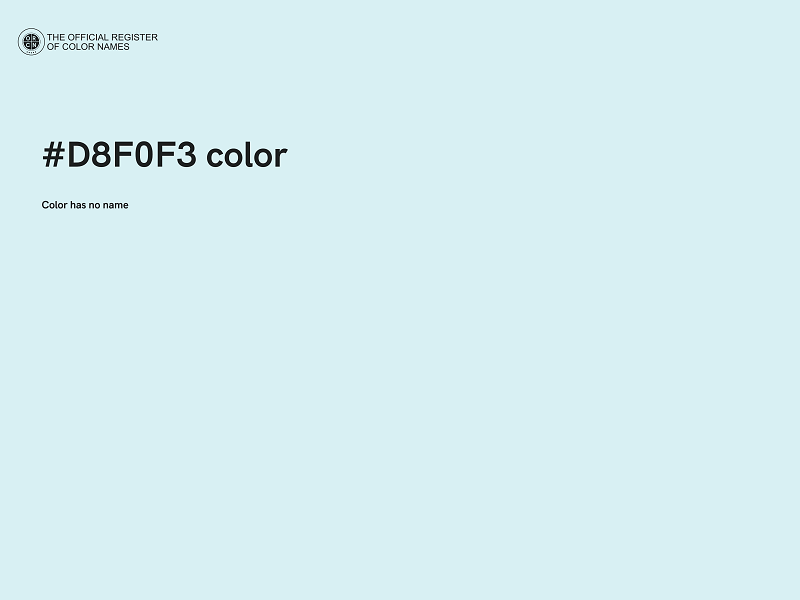 #D8F0F3 color image