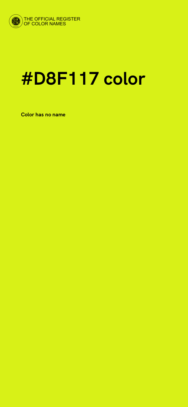 #D8F117 color image