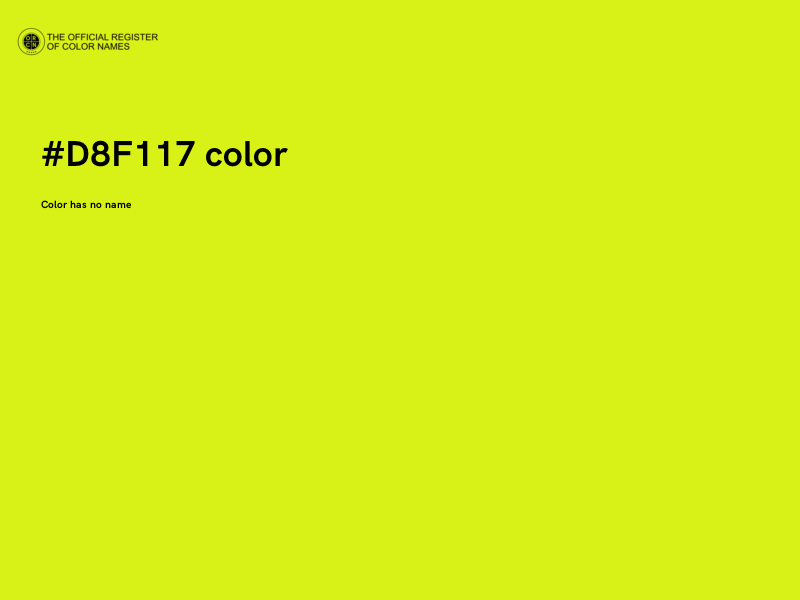 #D8F117 color image