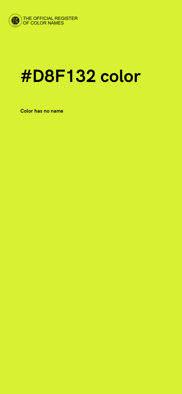 #D8F132 color image