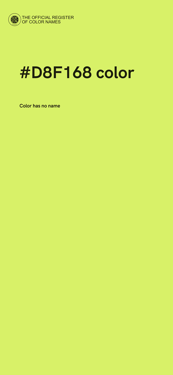 #D8F168 color image