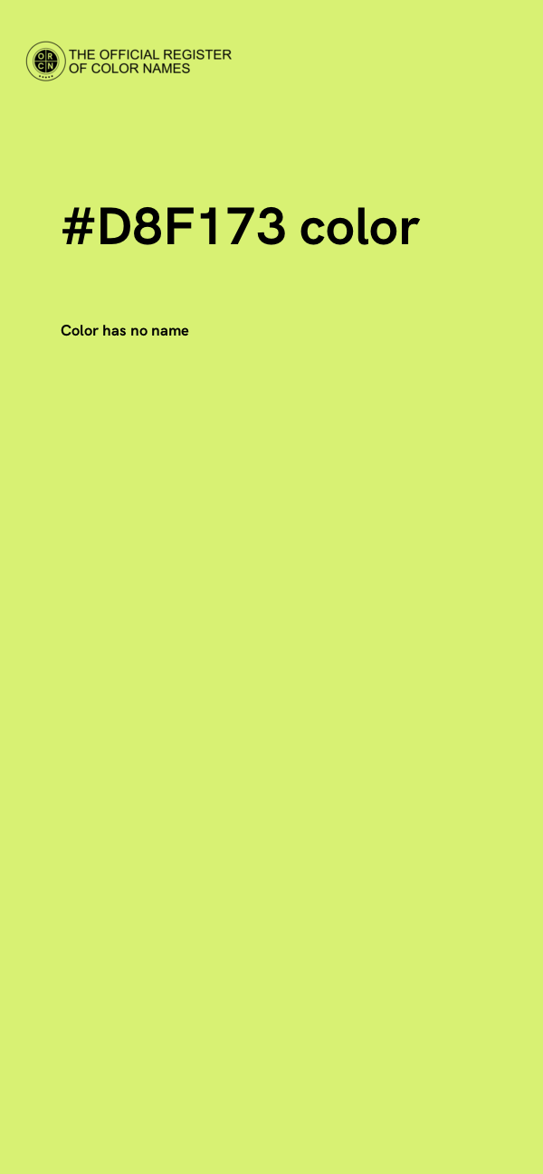 #D8F173 color image