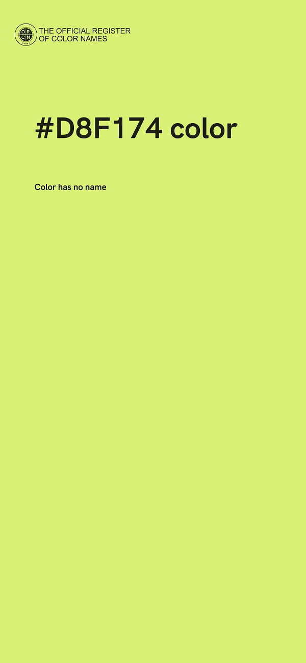 #D8F174 color image