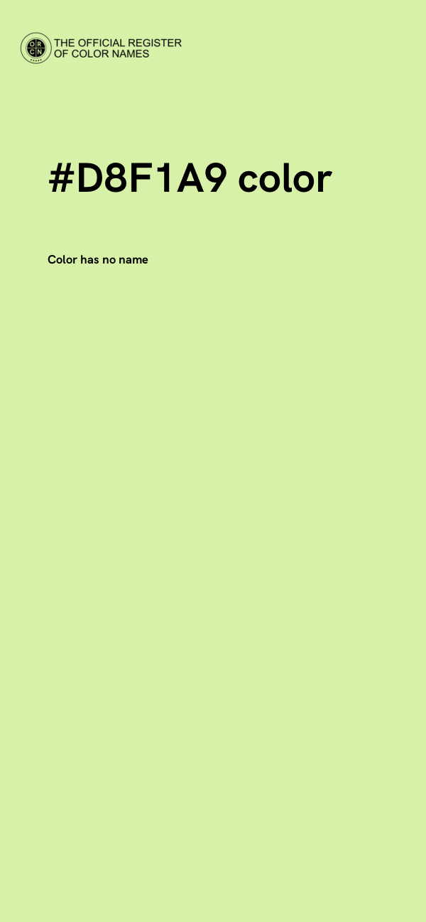 #D8F1A9 color image