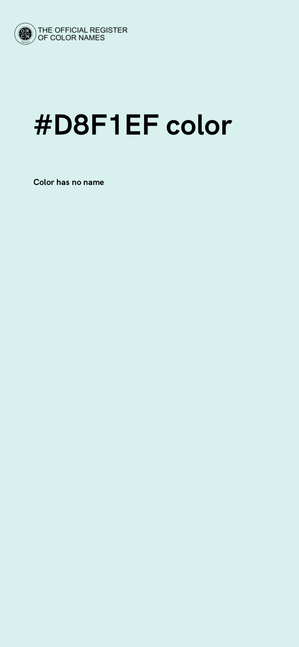 #D8F1EF color image