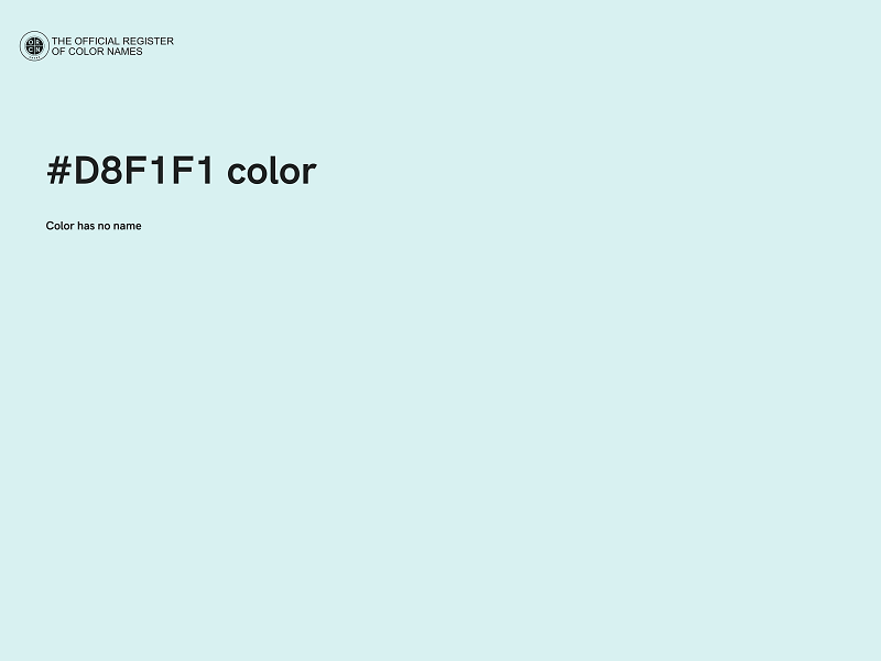 #D8F1F1 color image