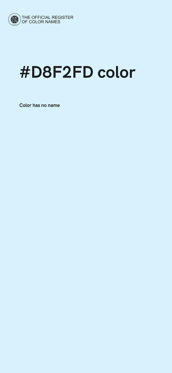#D8F2FD color image